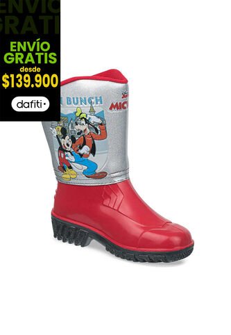 Botas De Lluvia Mickey Arafat Rojo Para Niño Disney Disney