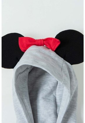 Buzo De Minnie Mouse Gris Con Capucha Para Niña 2T A 5T 3T