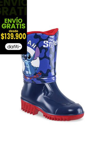 Botas Lluvia Gantu Stitch Azul-Rojo Para Niño Disney Disney
