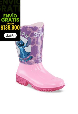 Botas Lluvia Yanel Stitch Rosa-Fucsia Para Niña Disney Disney