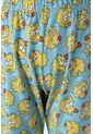 Pijama De Los Simpson Blanca Y Azul De Pantalón Largo Para Mujer M de Disney