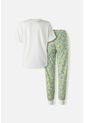 Pijama De Los Simpson Blanca Y Azul De Pantalón Largo Para Mujer M de Disney