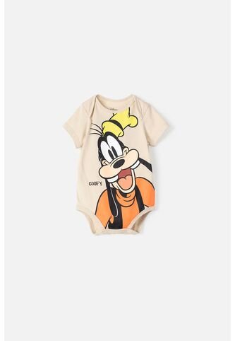 Body De Goofy Manga Corta Caqui Para Bebé Niño 6-9 Disney