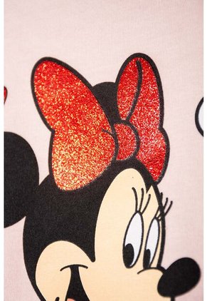 Pijama De Minnie Mouse Manga Corta Rosa Y Rojo Para Niña 2T A 5T 2T