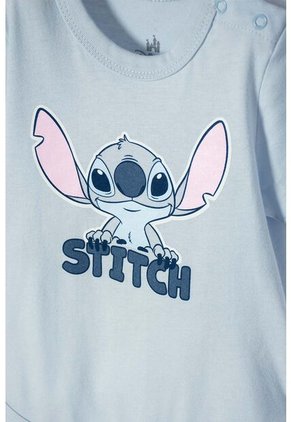 Body De Lilo Y Stitch Azul Con Ajuste En Entrepierna Para Bebé Niña 18-24