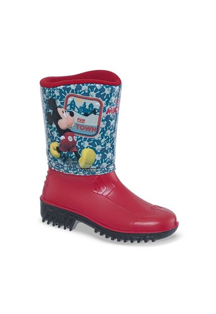 Botas De Lluvia Mickey Osama Rojo Para Niño Disney