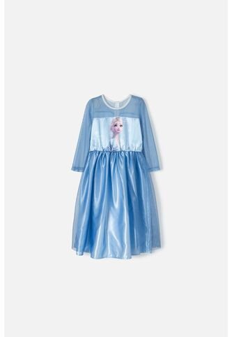 Vestido De Frozen Con Manga Larga Para Niña De 2T A 5T 2T Disney