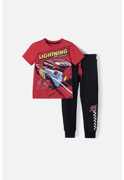 Conjunto De Cars Multicolor De Pantalón Largo Para Niño 2T A 5T 4T