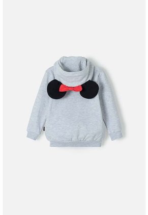 Buzo De Minnie Mouse Gris Con Capucha Para Niña 2T A 5T 5T