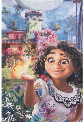 Camiseta De Encanto Multicolor Estampada Para Niña 2T A 5T 5T