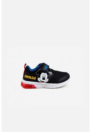 Tenis De Mickey Mouse Con Luces Negros Para Niño 25