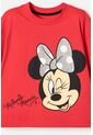 Camiseta De Minnie Mouse Manga Corta Rojo Para Niña 8 de Disney
