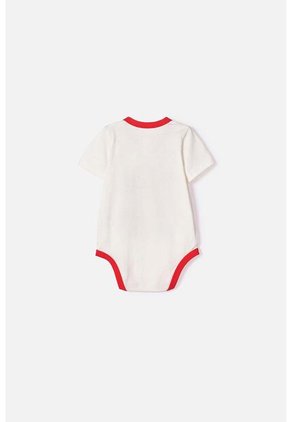 Body De Minnie Mouse Manga Corta Marfil Para Bebé Niña 3-6