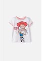 Camiseta De Toy Story Manga Corta Blanco Para Niña 3T A 6T 3T de Disney