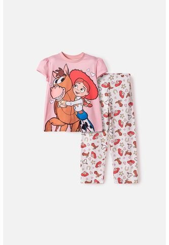 Pijama De Toy Story Pantalón Largo Multicolor Para Niña 3T A 6T 4T Disney