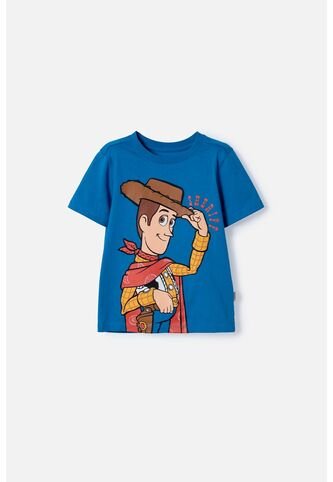 Camiseta De Toy Story Manga Corta Azul Para Niño 2T A 6T 5T Disney