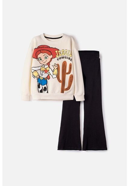 Conjunto De Toy Story Con Jogger Marfil Y Negro Para Niña 12