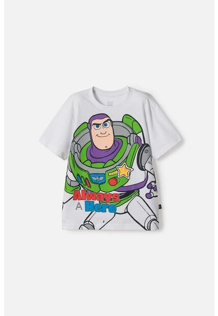 Camiseta De Toy Story Manga Corta Blanco Para Niño 10