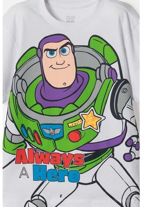Camiseta De Toy Story Manga Corta Blanco Para Niño 10