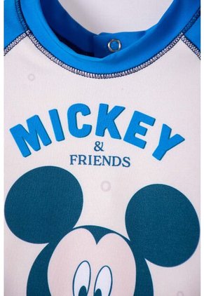 Conjunto De Baño De Mickey Mouse Azul Manga Larga Para Bebé Niño 3-6