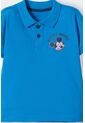 Camiseta Tipo Polo De Mickey Mouse Azul Tipo Polo Para Niño 2T A 5T 4T de Disney