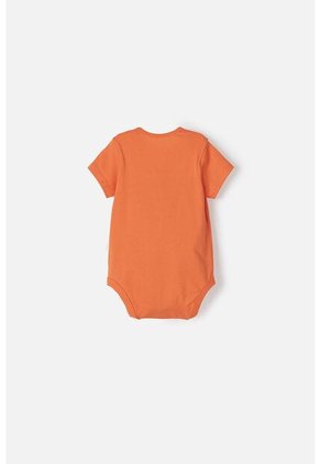 Body De Mickey Mouse Naranja Manga Corta Para Bebé Niño 12-18