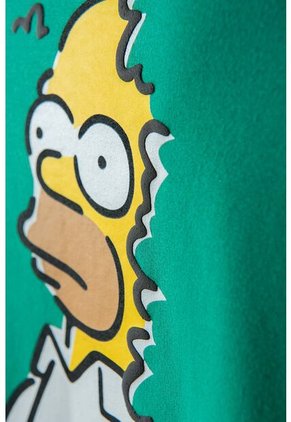 Buzo De Los Simpson Cerrado Verde Para Hombre S