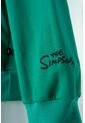 Buzo De Los Simpson Cerrado Verde Para Hombre S de Disney