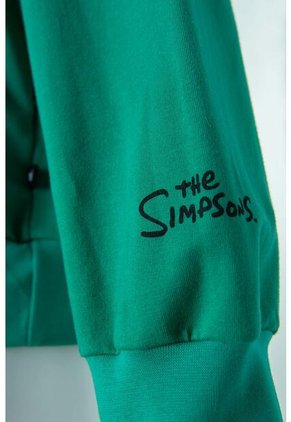 Buzo De Los Simpson Cerrado Verde Para Hombre S