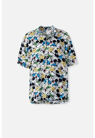 Camisa De Mickey Mouse Multicolor Manga Corta Género Neutro S Disney