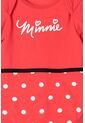 Body De Minnie Mouse Manga Corta Negro Y Rojo Para Bebé Niña 9-12 de Disney
