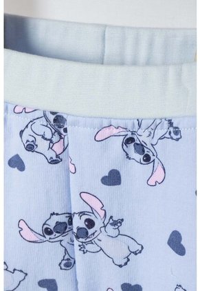 Conjunto De Stitch Pantalón Largo Azul Cielo Para Bebé Niña 6-9