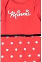 Body De Minnie Mouse Manga Corta Negro Y Rojo Para Bebé Niña 12-18 de Disney