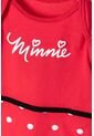 Body De Minnie Mouse Manga Corta Negro Y Rojo Para Bebé Niña 12-18 de Disney