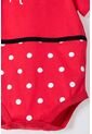 Body De Minnie Mouse Manga Corta Negro Y Rojo Para Bebé Niña 12-18 de Disney