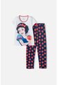 Pijama De Blancanieves Blanca Y Azul De Pantalón Largo Para Niña 6 de Disney