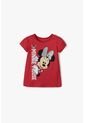 Camiseta De Minnie Mouse Roja Manga Corta Para Niña 2T A 5T 3T de Disney
