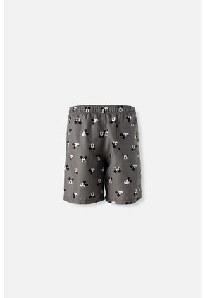 Pantaloneta De Baño De Mickey Mouse Verde Militar Con Bolsillo Para Hombre M