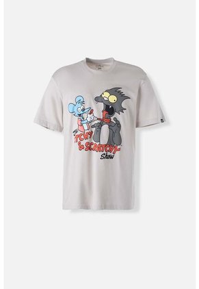 Camiseta De Los Simpson Regular Fit Para Hombre M