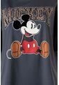 Camiseta De Mickey Mouse Manga Corta Gris Para Mujer L de Disney