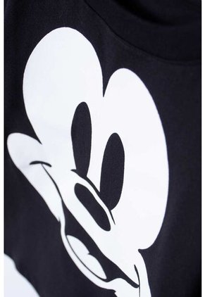 Camiseta De Mickey Mouse Manga Corta Negro Para Niño 2T A 5T 3T