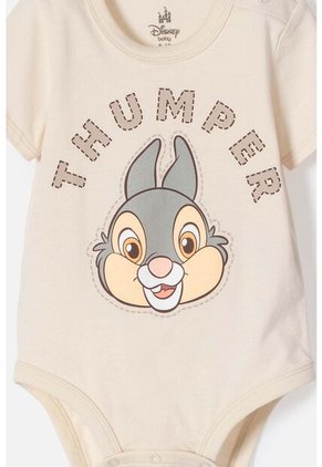 Body De Bambi Con Broches Almendra Para Bebé Niña 6-9