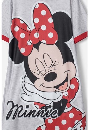 Pijama De Minnie Mouse Tipo Batola Gris Para Niña 10