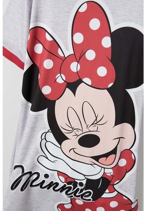 Pijama De Minnie Mouse Tipo Batola Gris Para Niña 10