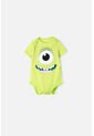 Body De Monster University De Manga Corta Verde Para Bebé Niño 18-24 de Disney