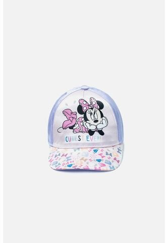 Gorra De Minnie Mouse Rosada Y Lila Para Niña U Disney