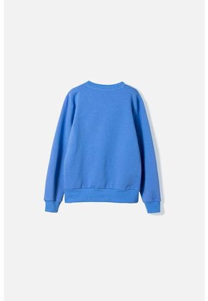 Buzo De La Sirenita Cuello Redondo Azul  Para Niña 4