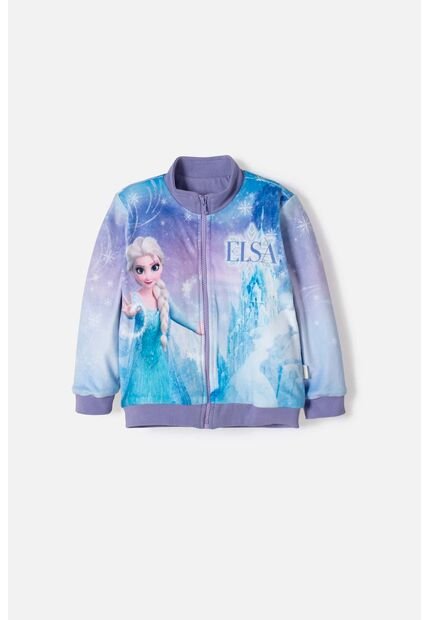 Chaqueta De Frozen Con Cierre Multicolor Para Niña 2T A 6T 2T