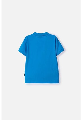 Camiseta Tipo Polo De Mickey Mouse Azul Tipo Polo Para Niño 2T A 5T 4T