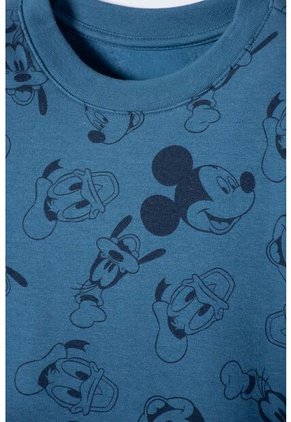 Conjunto De Mickey Mouse Azul De Pantalón Largo Para Niño 2T A 5T 5T